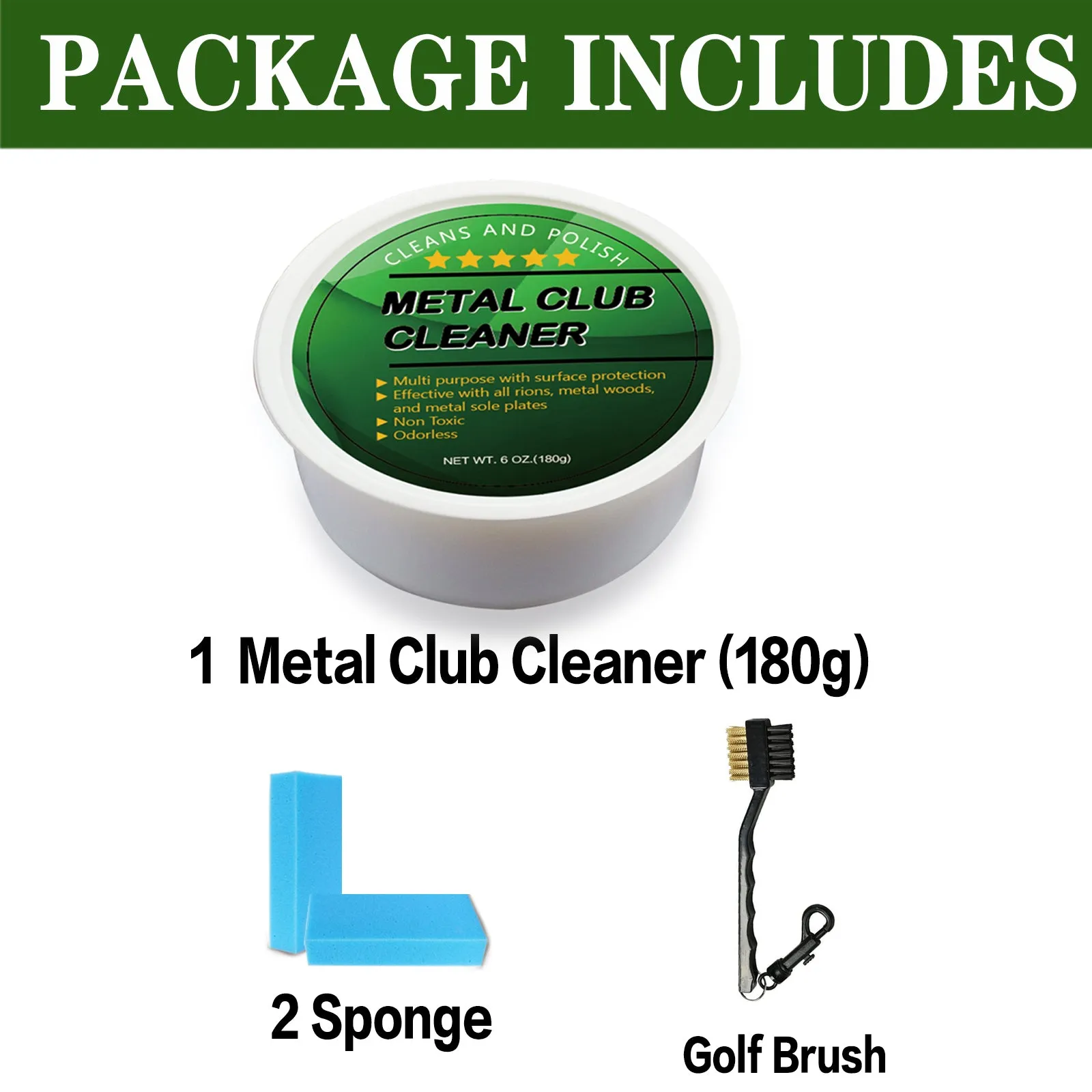 Golf Club Cleaning Cream Kit Golf Club Care Polish