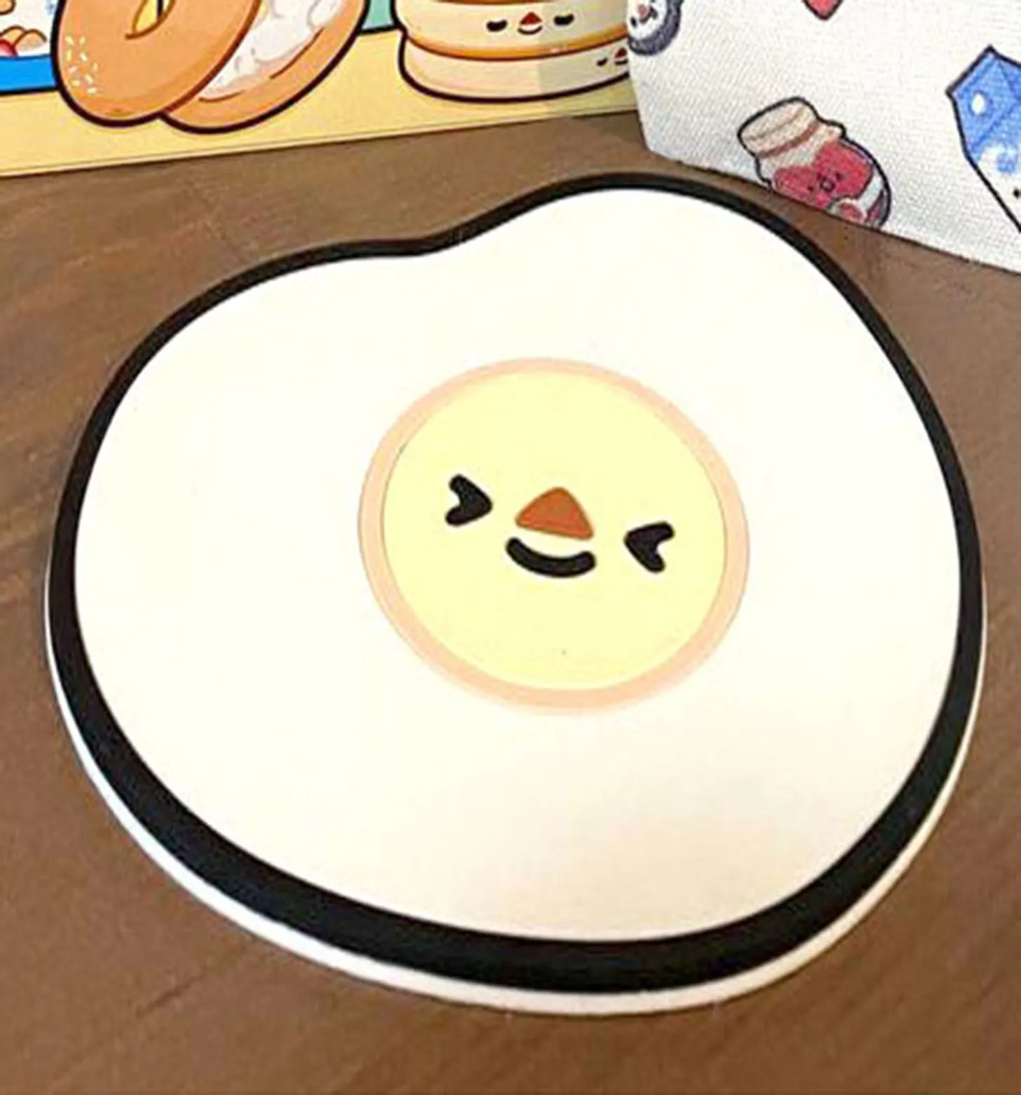 grab your breakfast rubber coaster