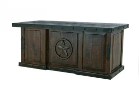 GRAND HACIENDA EXECUTIVE DESK WITH CARVED STAR