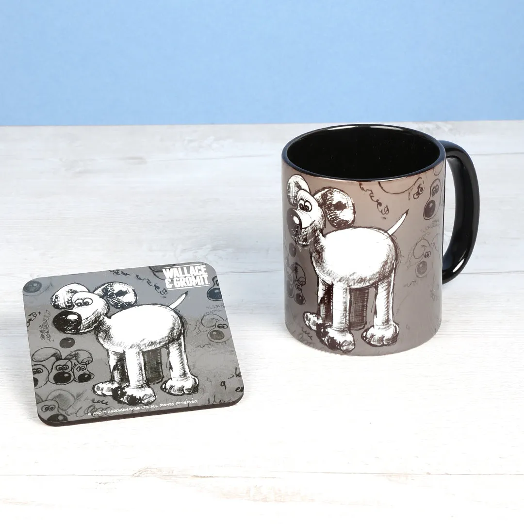 Gromit Grey Sketch Mug