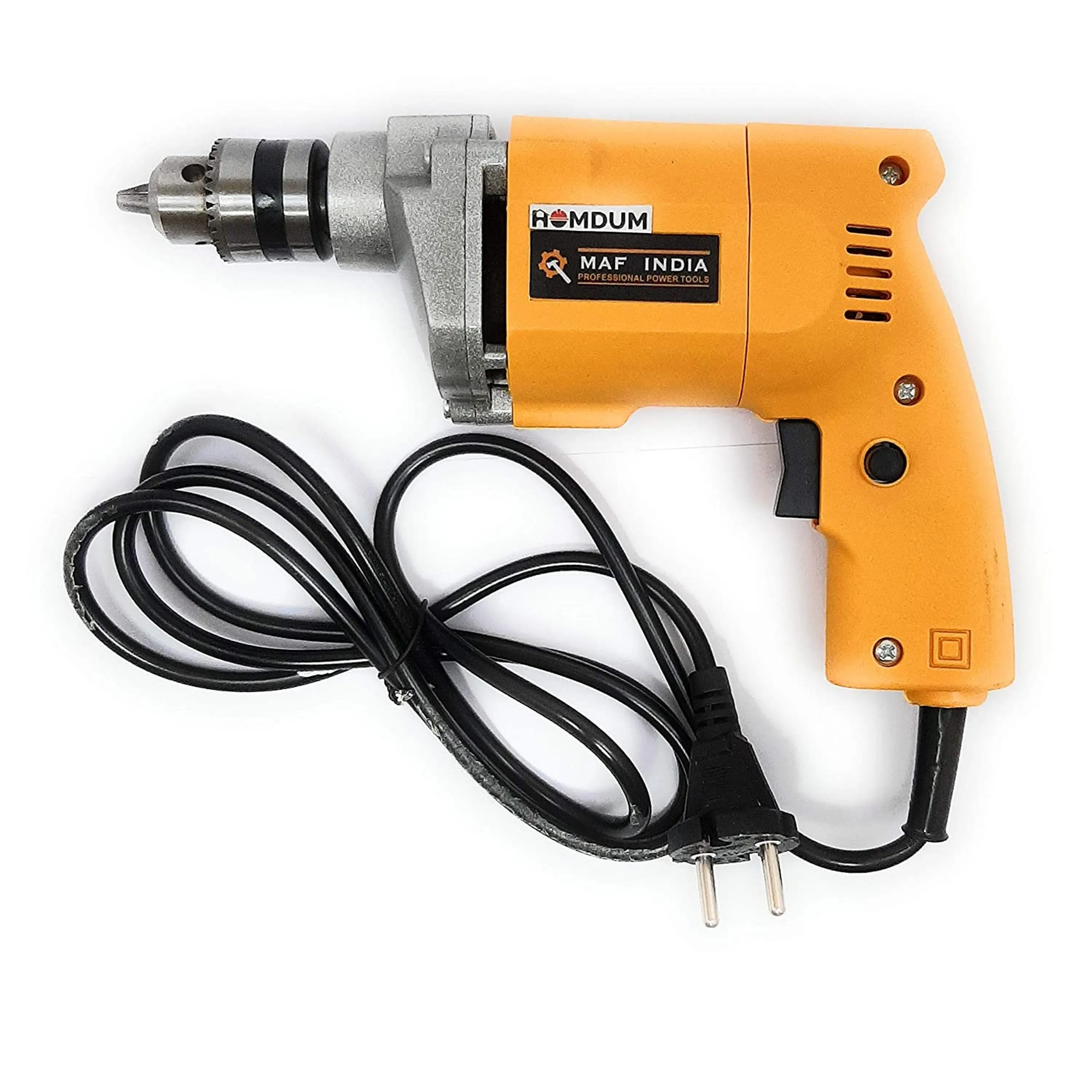 Homdum Simple MAF Electric hand Drill Machine 10mm drill chuck capacity with drill key