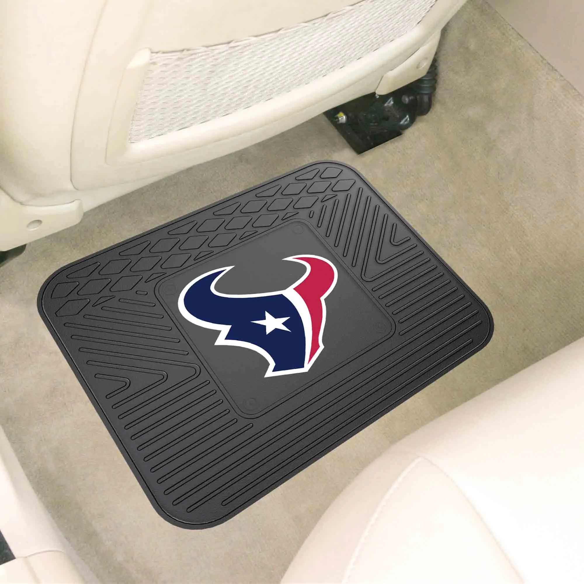 Houston Texans Back Seat Car Utility Mat - 14in. x 17in.