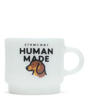 Human Made Dachs Glass Mug White