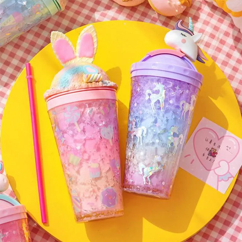 Icecream Unicorn Water Bottles