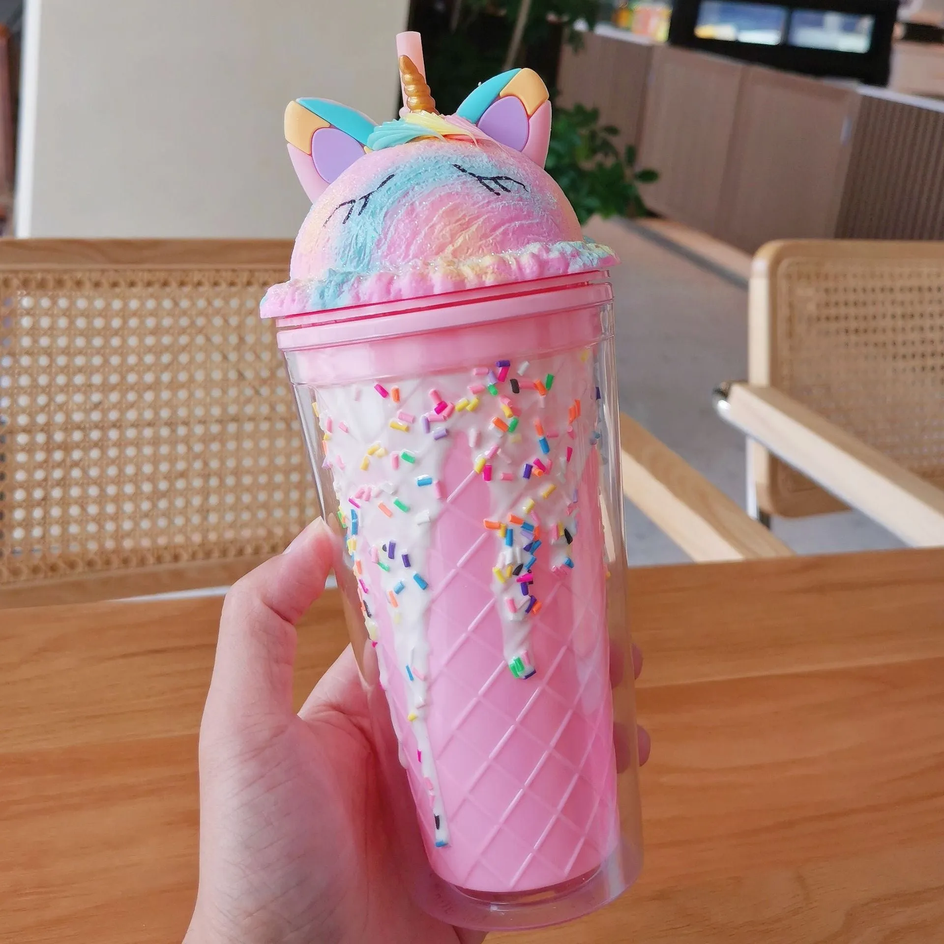 Icecream Unicorn Water Bottles