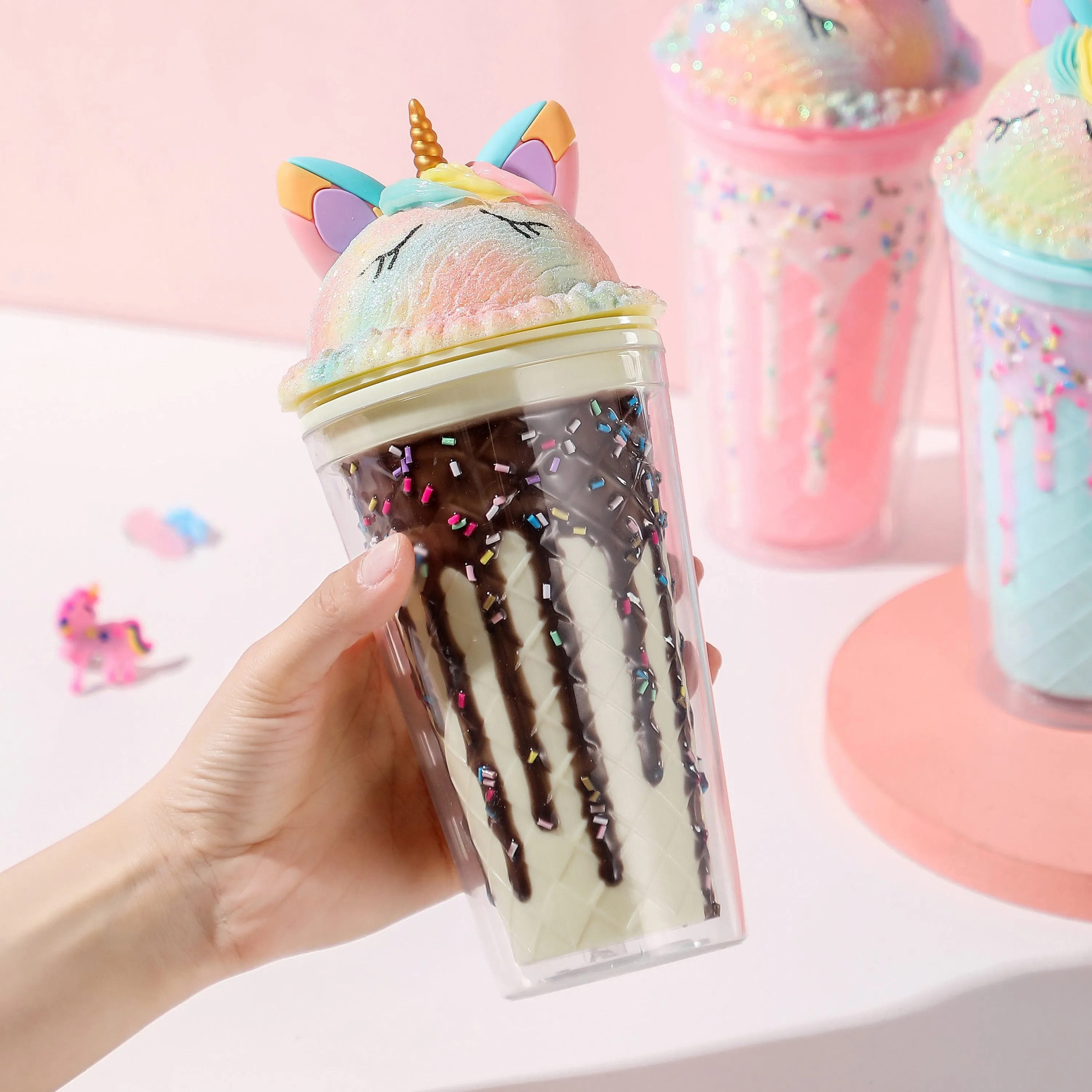 Icecream Unicorn Water Bottles