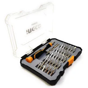 Ingco Repair screwdriver bit set HKSDB0348 – 32 pieces screwdriver bit set - Multiple bit sizes – iPhone, iPad, MacBook repair – Watch repair – Magnetic bits.