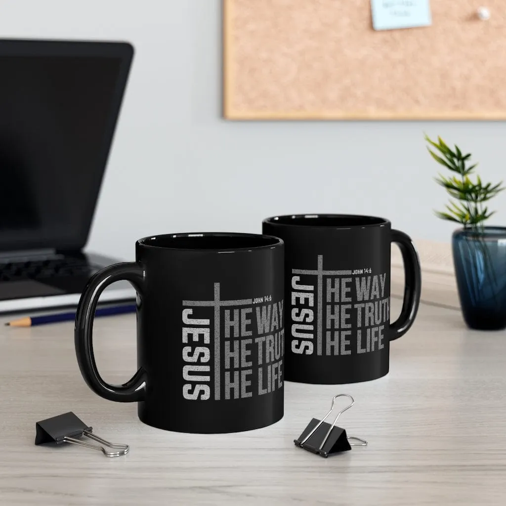 Jesus Is The Way The Truth The Life Mug - Christian Mug - Bible Verse Mugs - Scripture Mugs