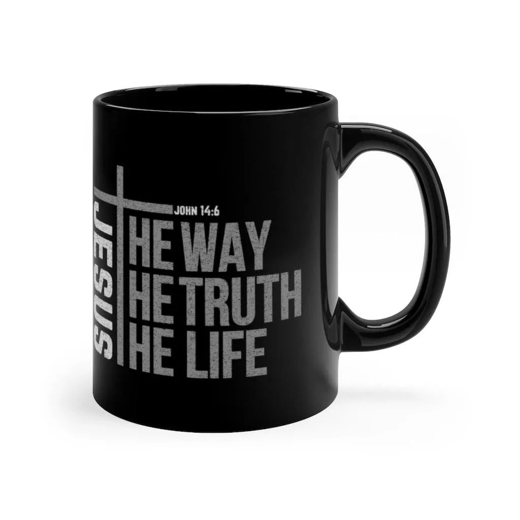 Jesus Is The Way The Truth The Life Mug - Christian Mug - Bible Verse Mugs - Scripture Mugs