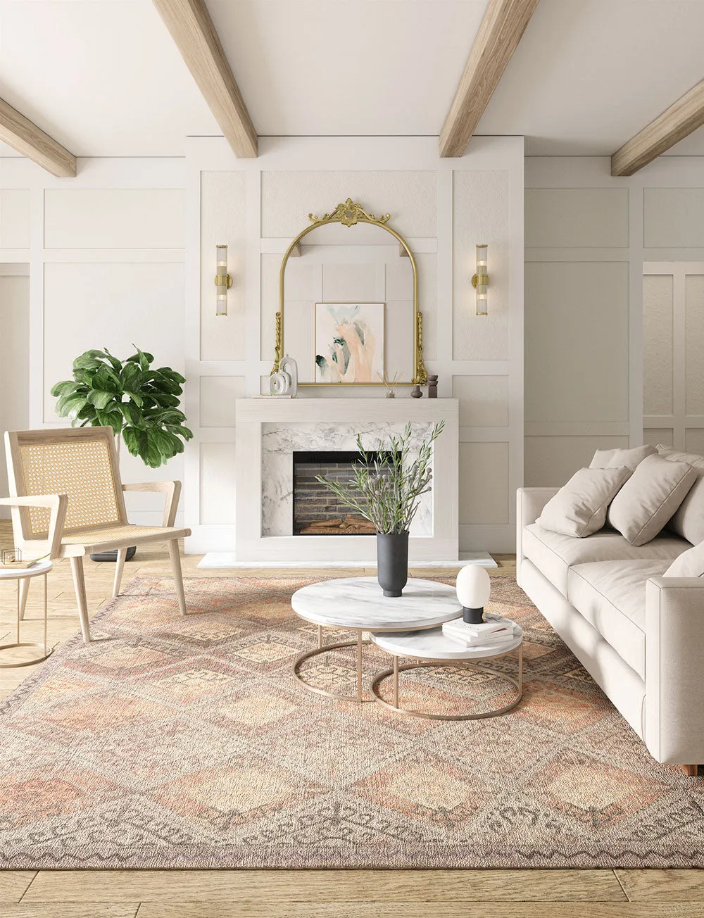 Kazna Natural Beige Rug