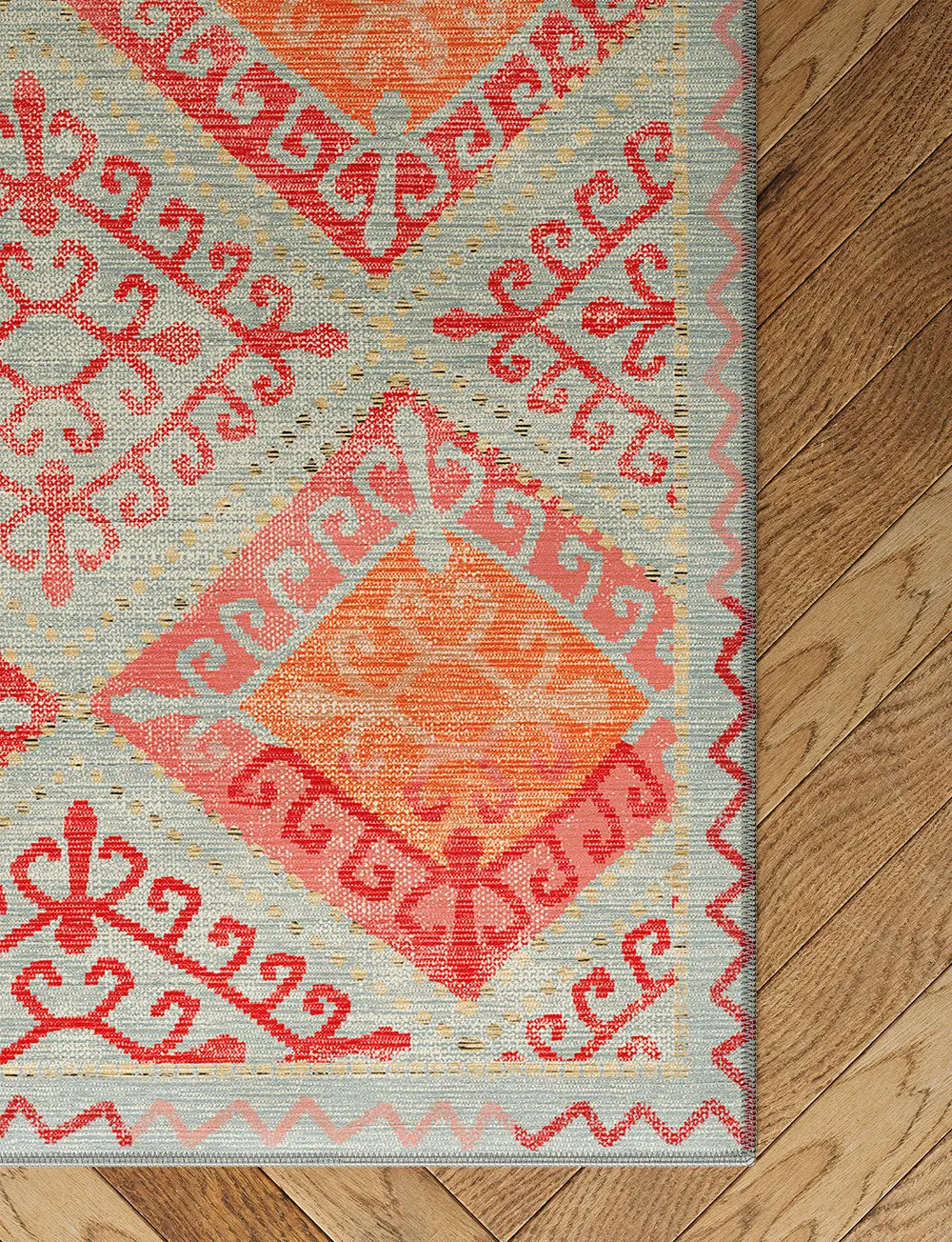 Kazna Orange Teal Rug