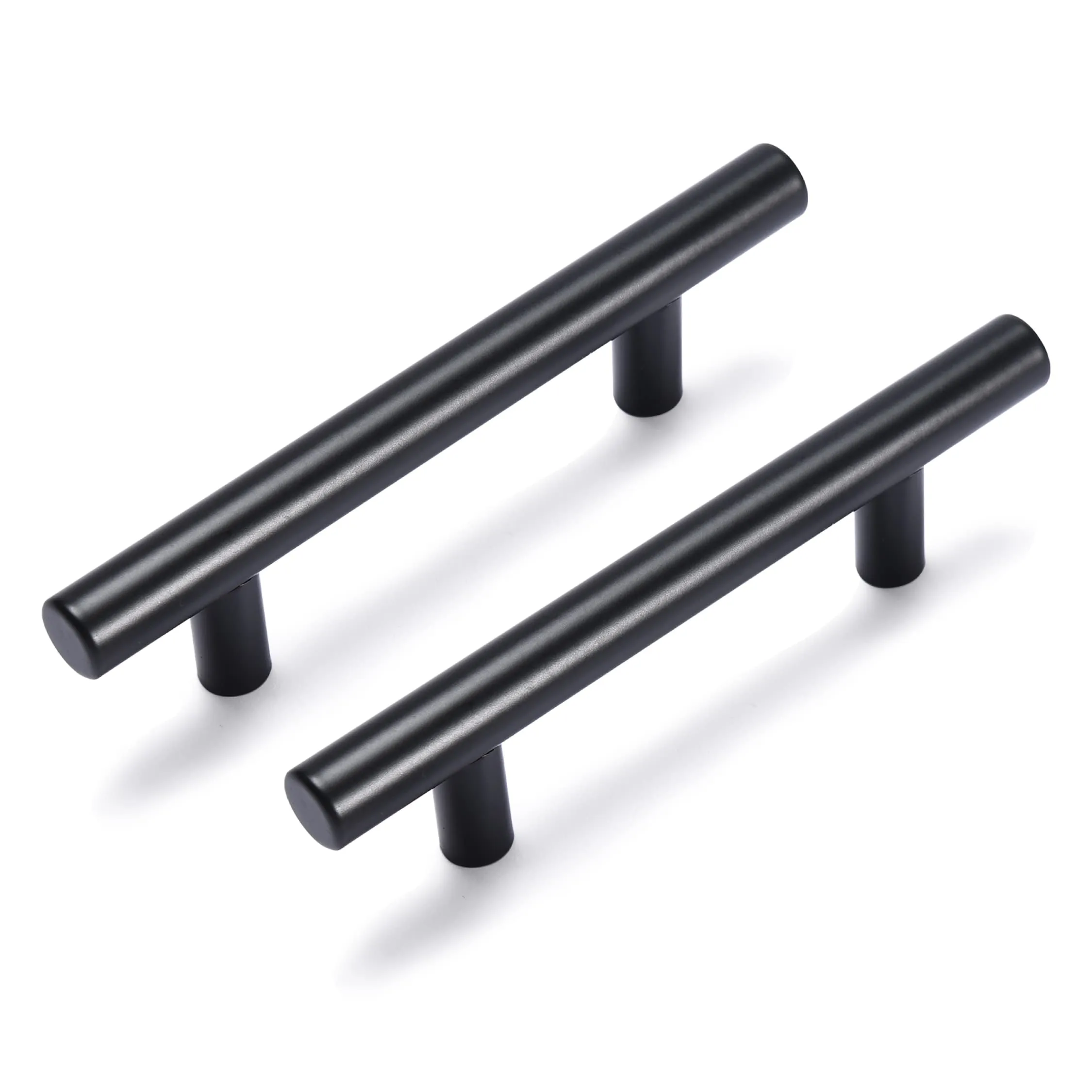 Kitchen Cabinet Door Handles - Cabinet Pulls Matte Black - Stainless Steel