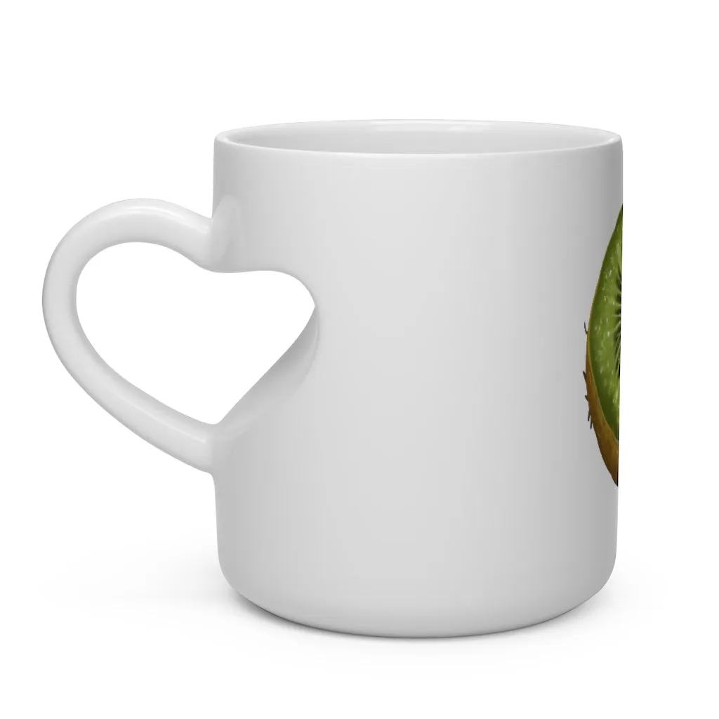 Kiwi Heart Shape Mug