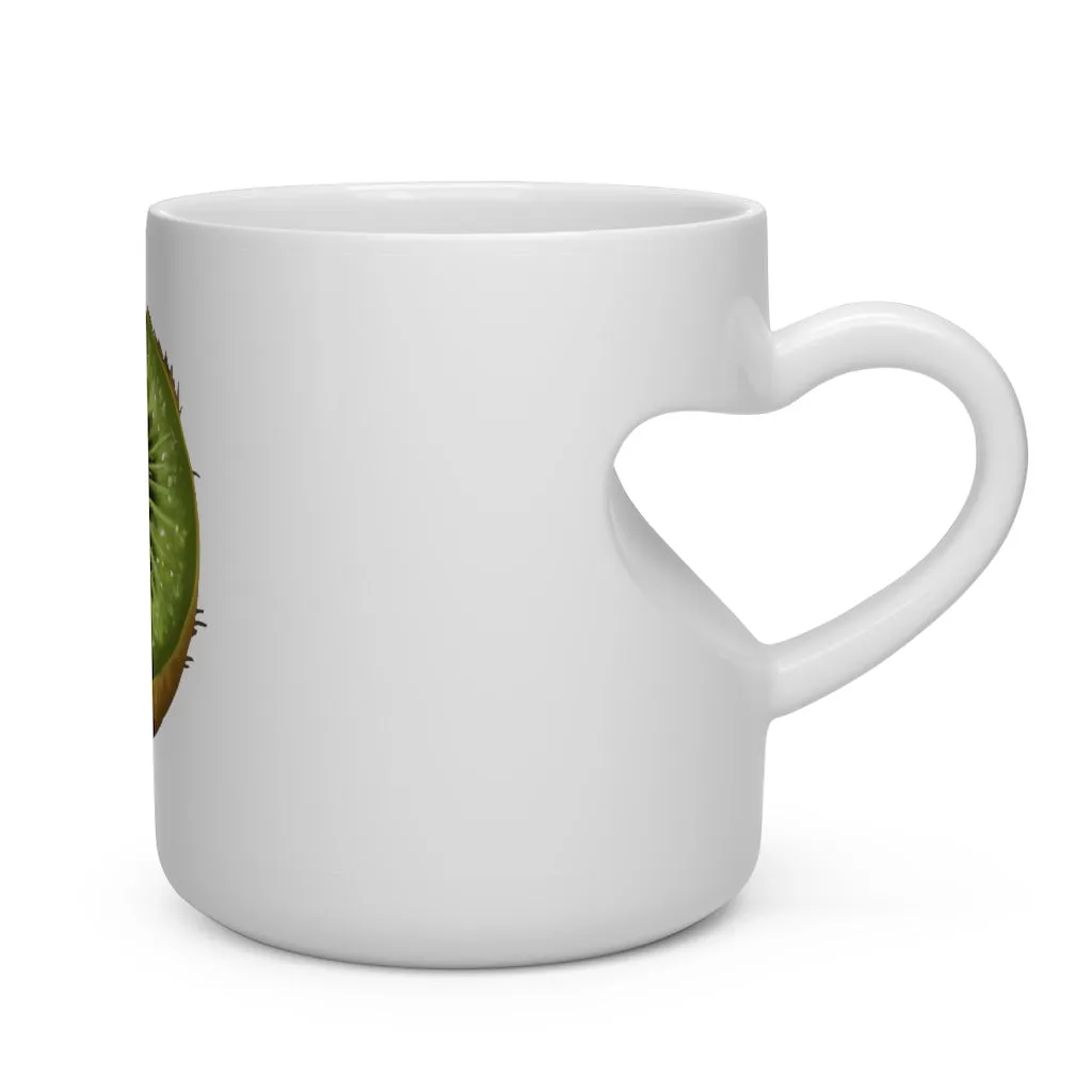 Kiwi Heart Shape Mug