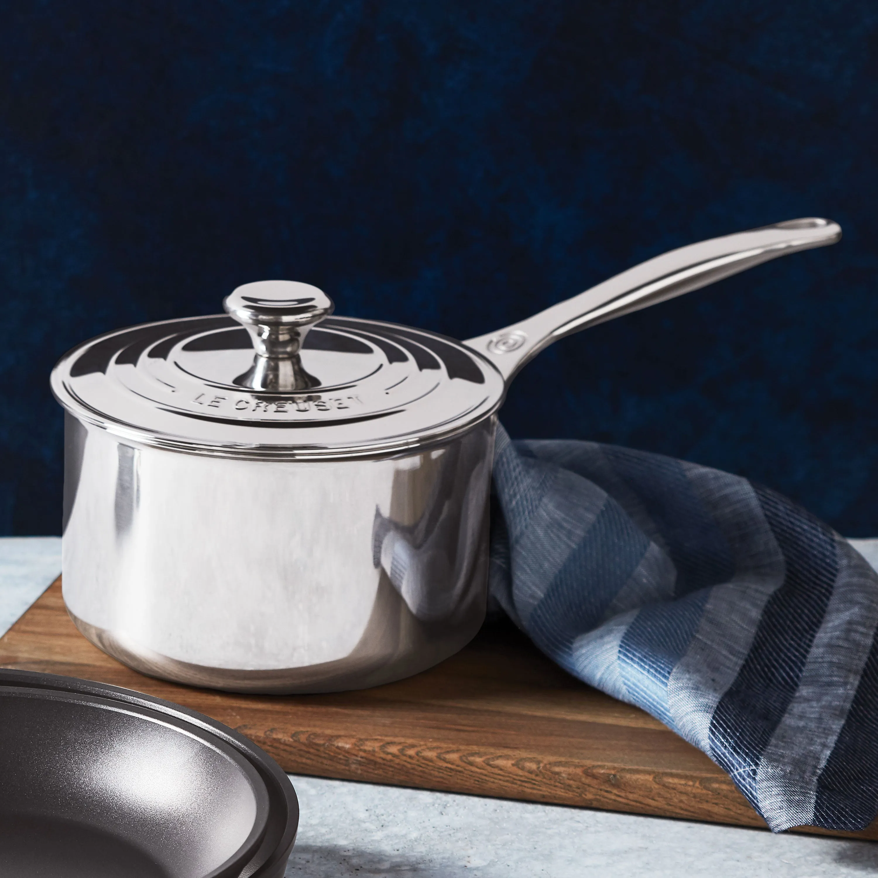 Le Creuset Stainless Steel 3-quart Saucepan