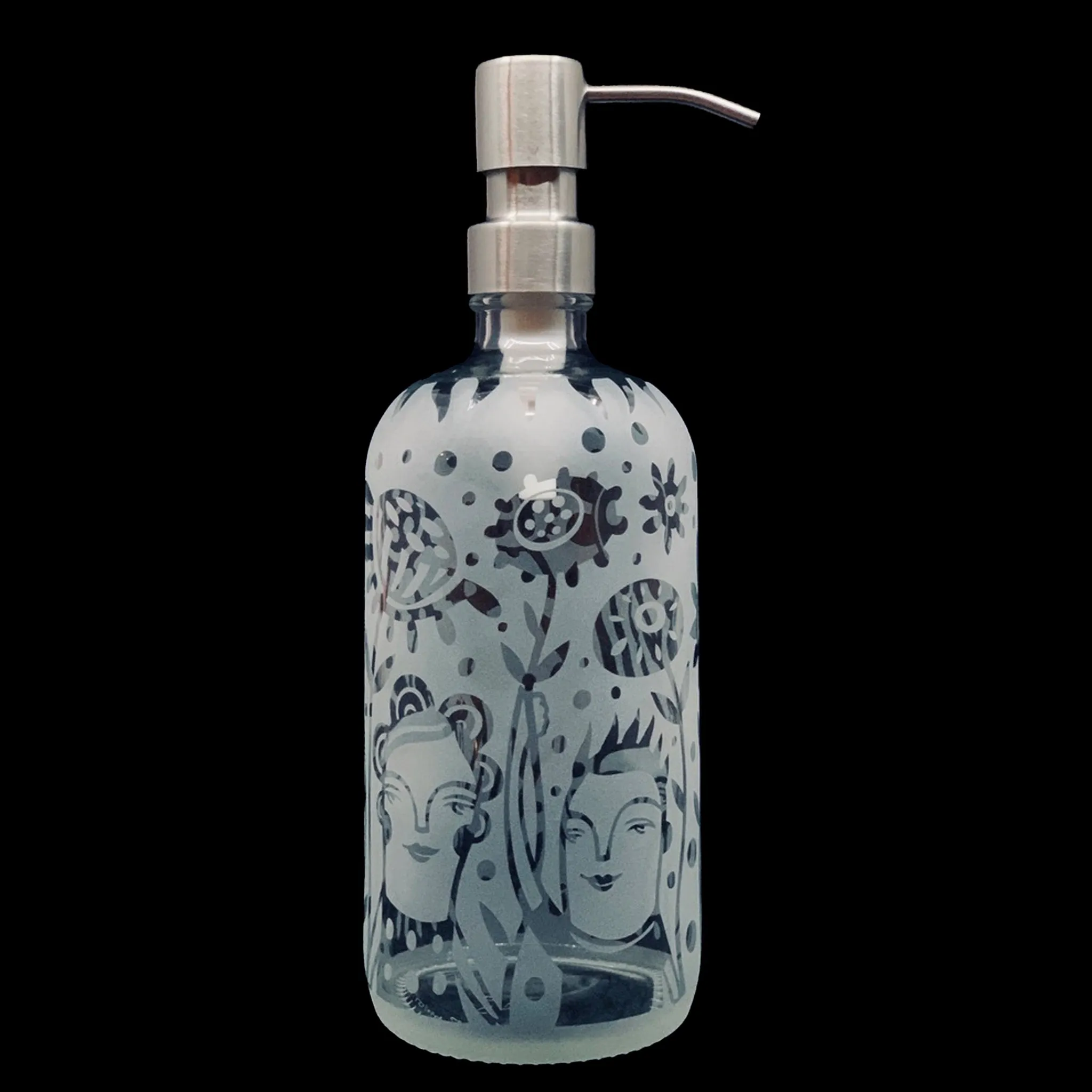 Leandra Drumm "Flower People" Soap/Sanitizer Dispenser