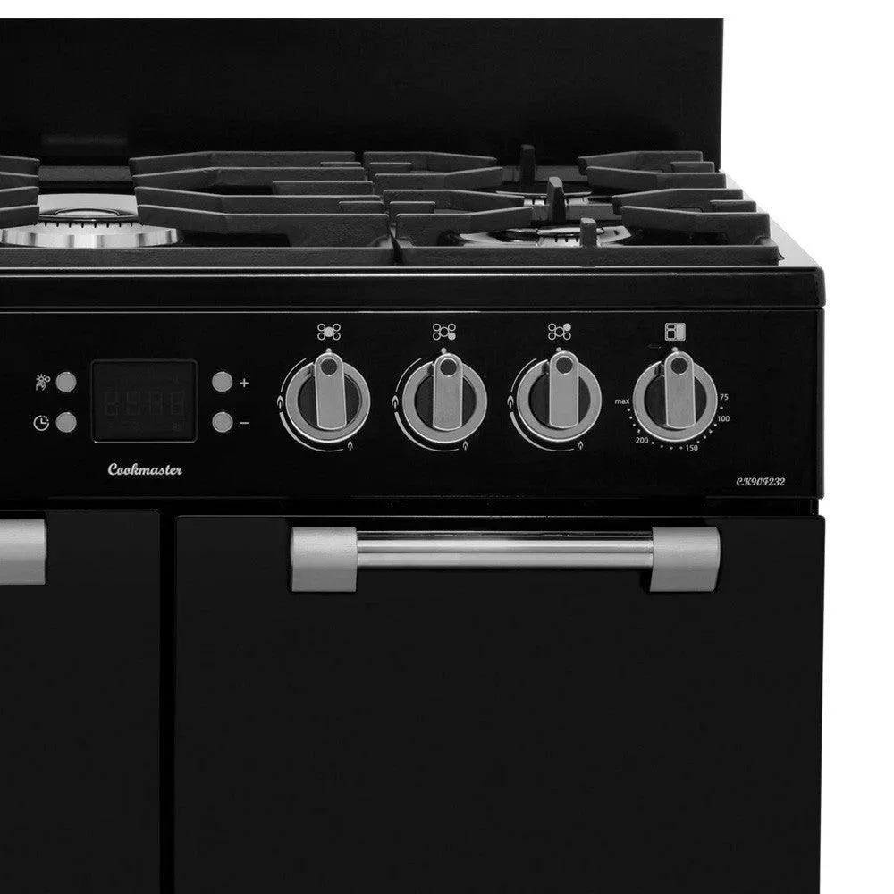 Leisure Cookmaster 90cm Dual Fuel Range Cooker - Black | CK90F232K