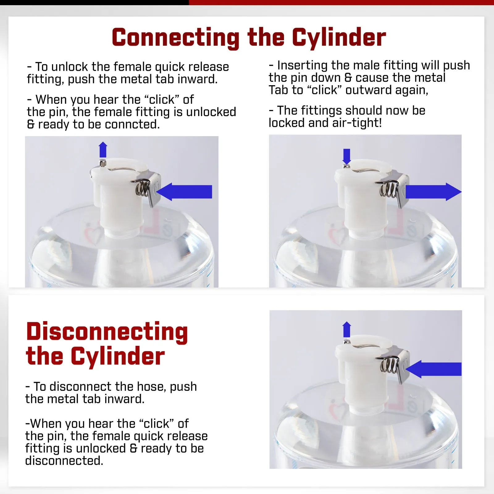 LeLuv JacVac Penis Pump - NPT Threaded Gauge Options - Round Flange Cylinders