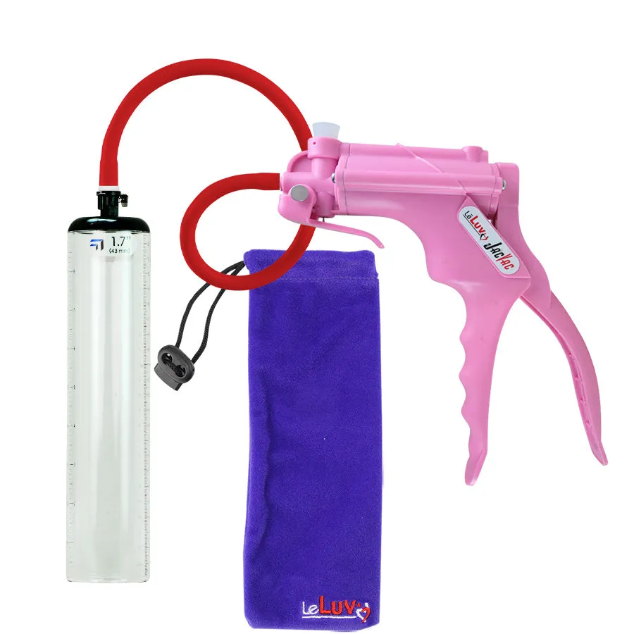 LeLuv JacVac Penis Pump with Swivel Gauge Options - Choose Thick-Walled Cylinder