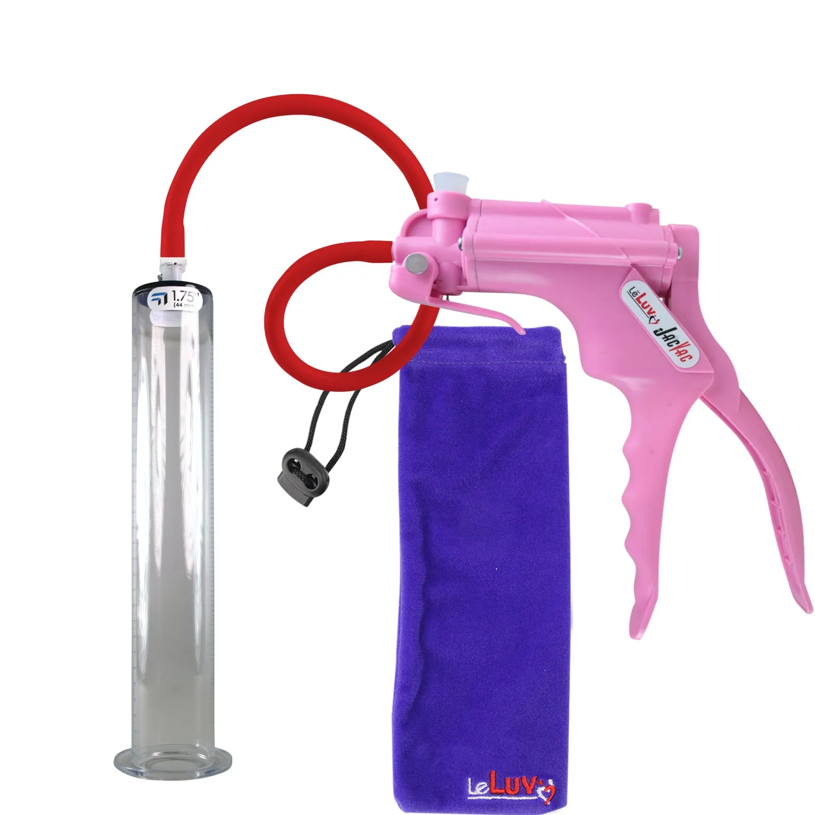 LeLuv JacVac Penis Pump with Swivel Gauge Options - Choose Wide Flange Cylinder