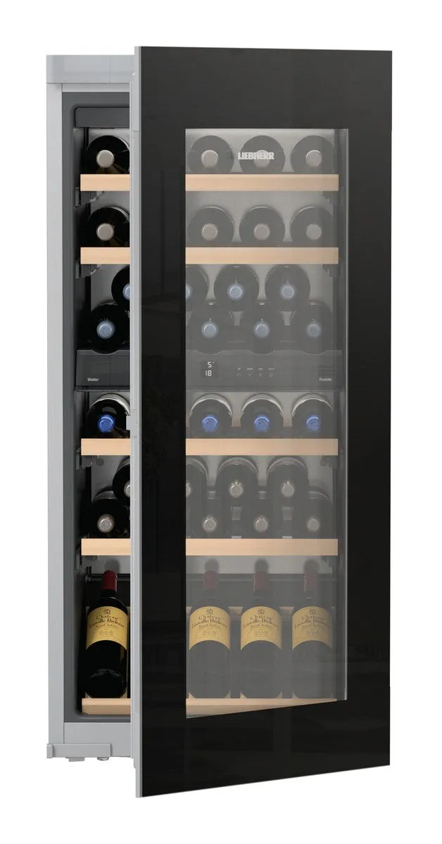 Liebherr HWGB5100 24 Inch Built-In Dual Zone Wine Cabinet with 51-Bottle Capacity