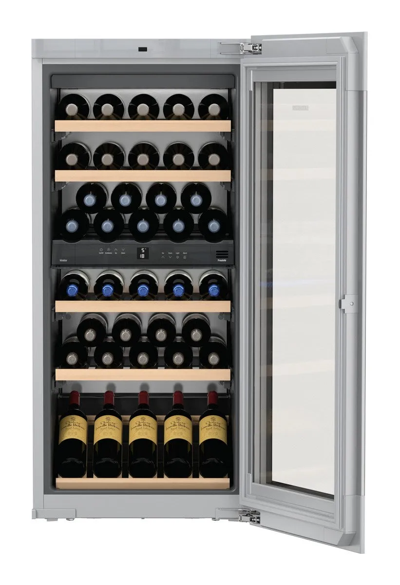 Liebherr HWGB5100 24 Inch Built-In Dual Zone Wine Cabinet with 51-Bottle Capacity