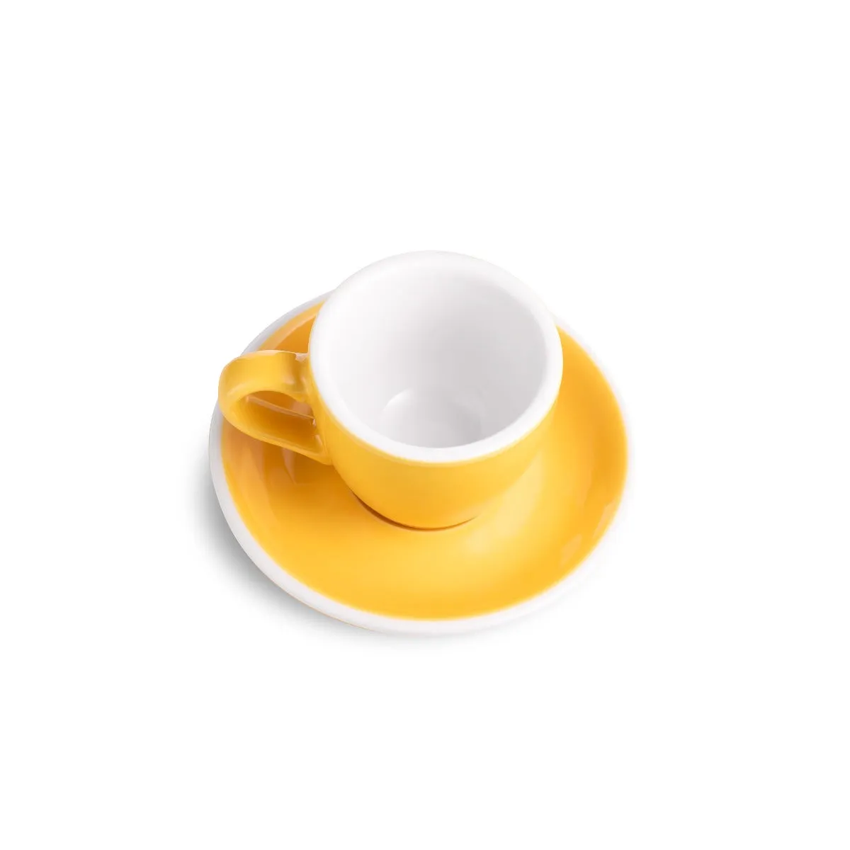 Loveramics Egg Style Espresso Cup & Saucer - Yellow (2.7oz/80ml)