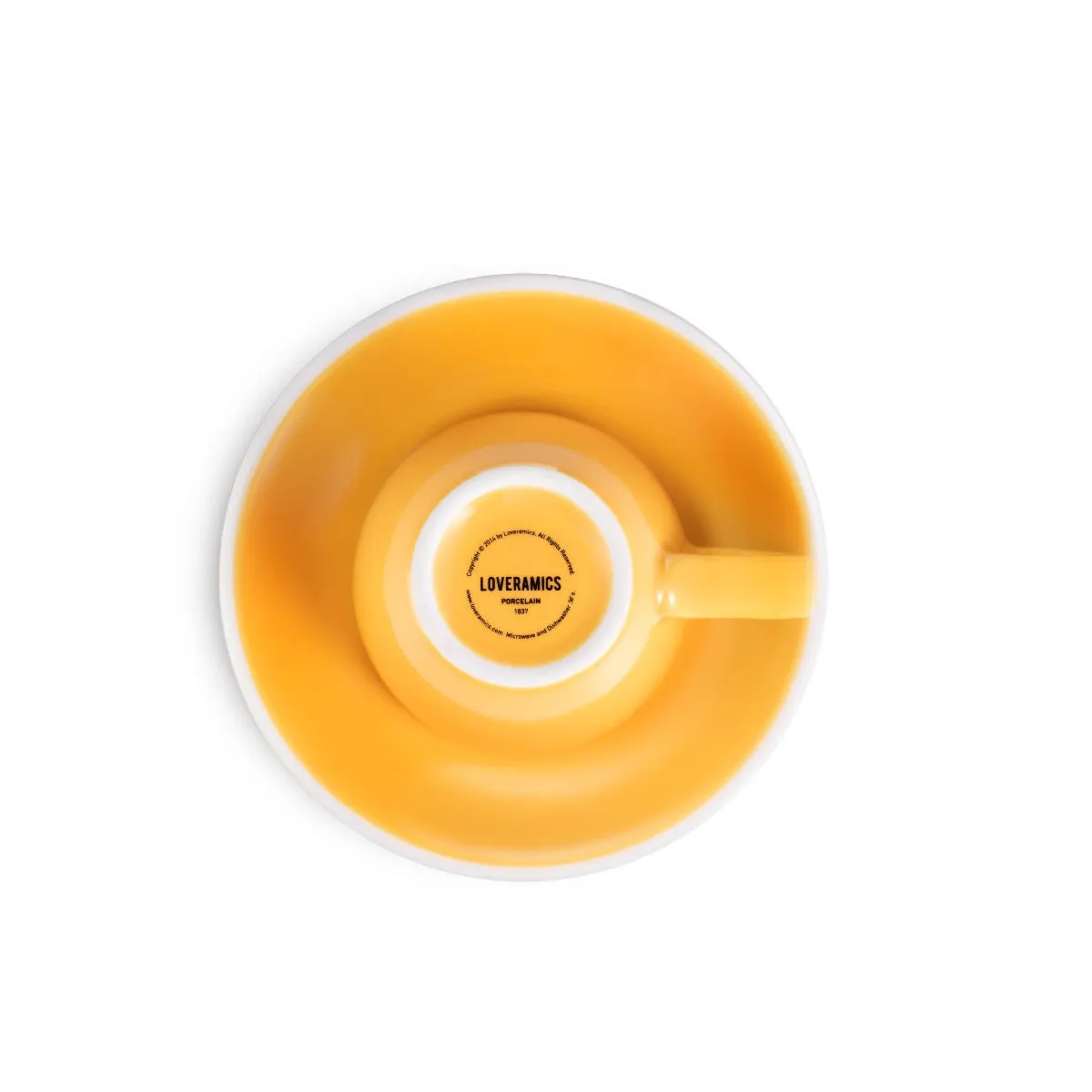 Loveramics Egg Style Espresso Cup & Saucer - Yellow (2.7oz/80ml)