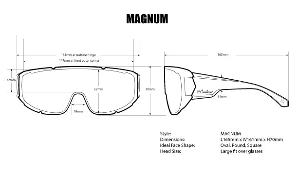 MAGNUM Safety - Silver Mirror Crystal