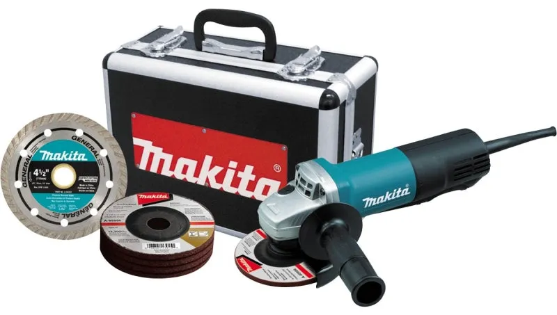 Makita 9557PBX1 Angle Grinder, 7.5 A, 4-1/2 in Dia Wheel, 11,000 rpm Speed :EA: QUANTITY: 1