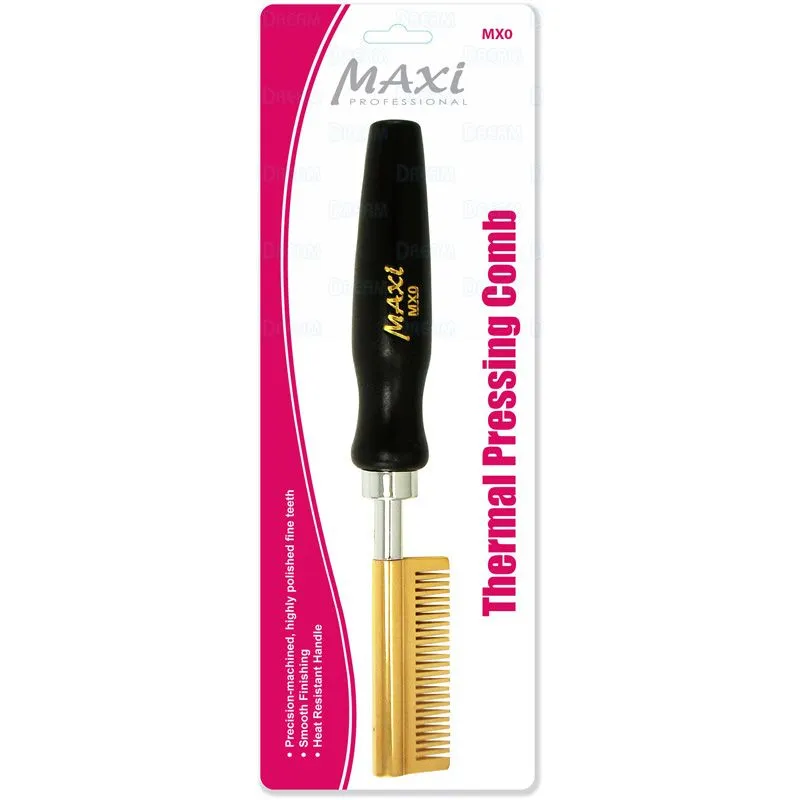 MAXI PRESSING THERMAL CERAMIC COMB  - BRASS SMALL STRAIGHT