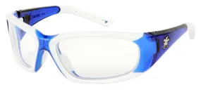 MCR Safety ForceFlex FF3 Blue/White Frame, Clear AF