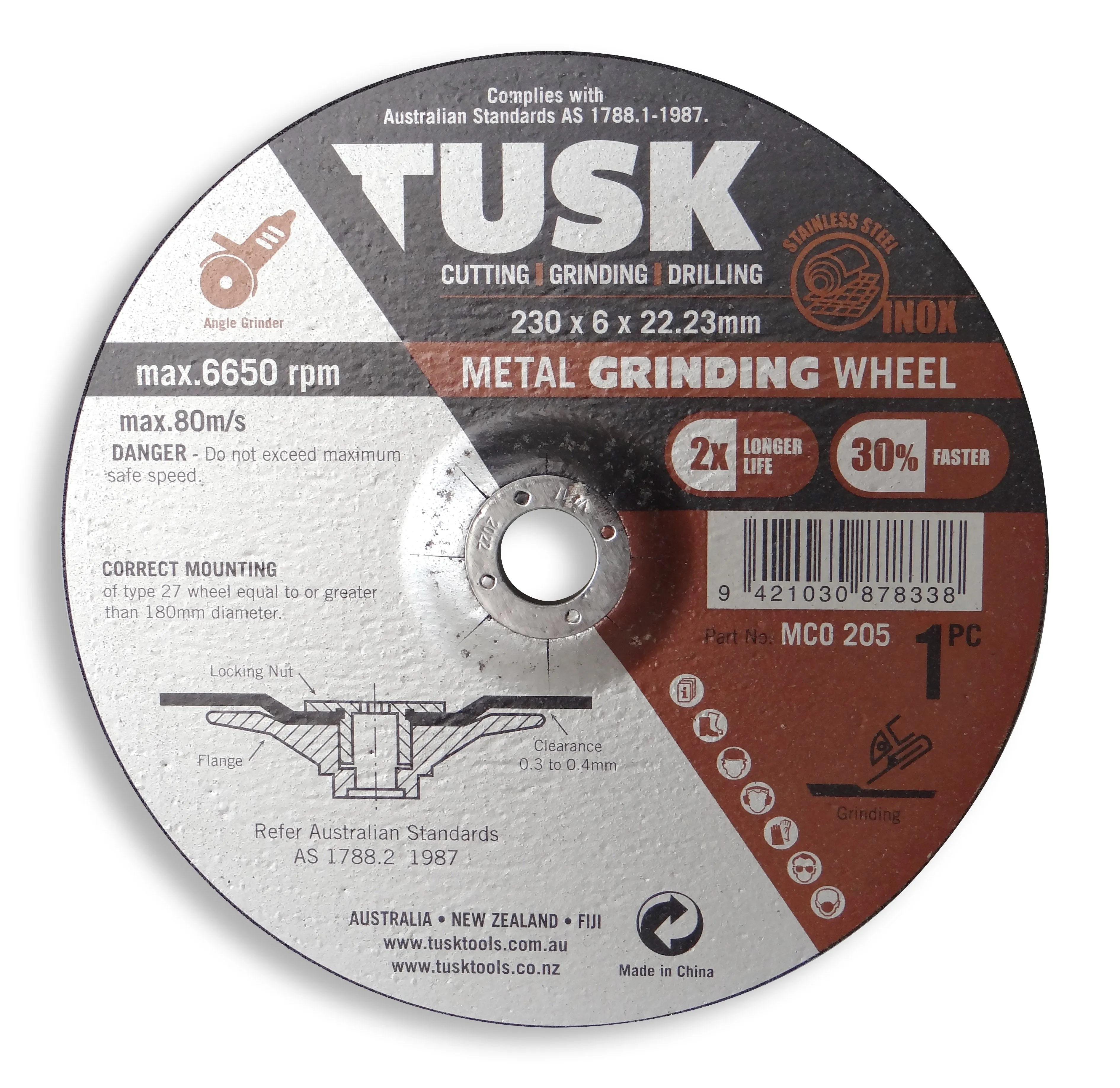 Metal Grinding Wheel 115 x 6 x 22.23 1pc