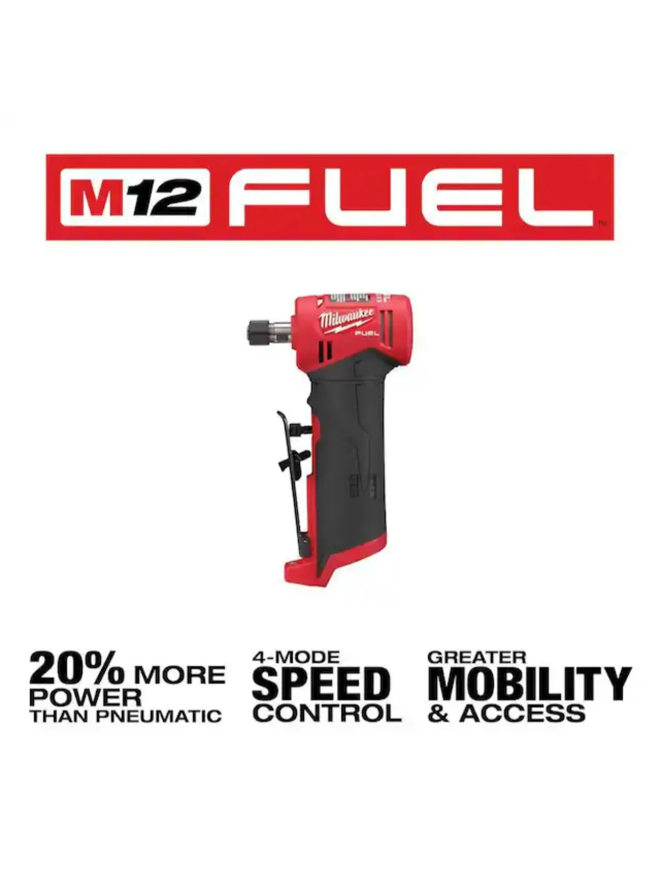 Milwaukee M12 Fuel Right Angle Die Grinder (2485-20)