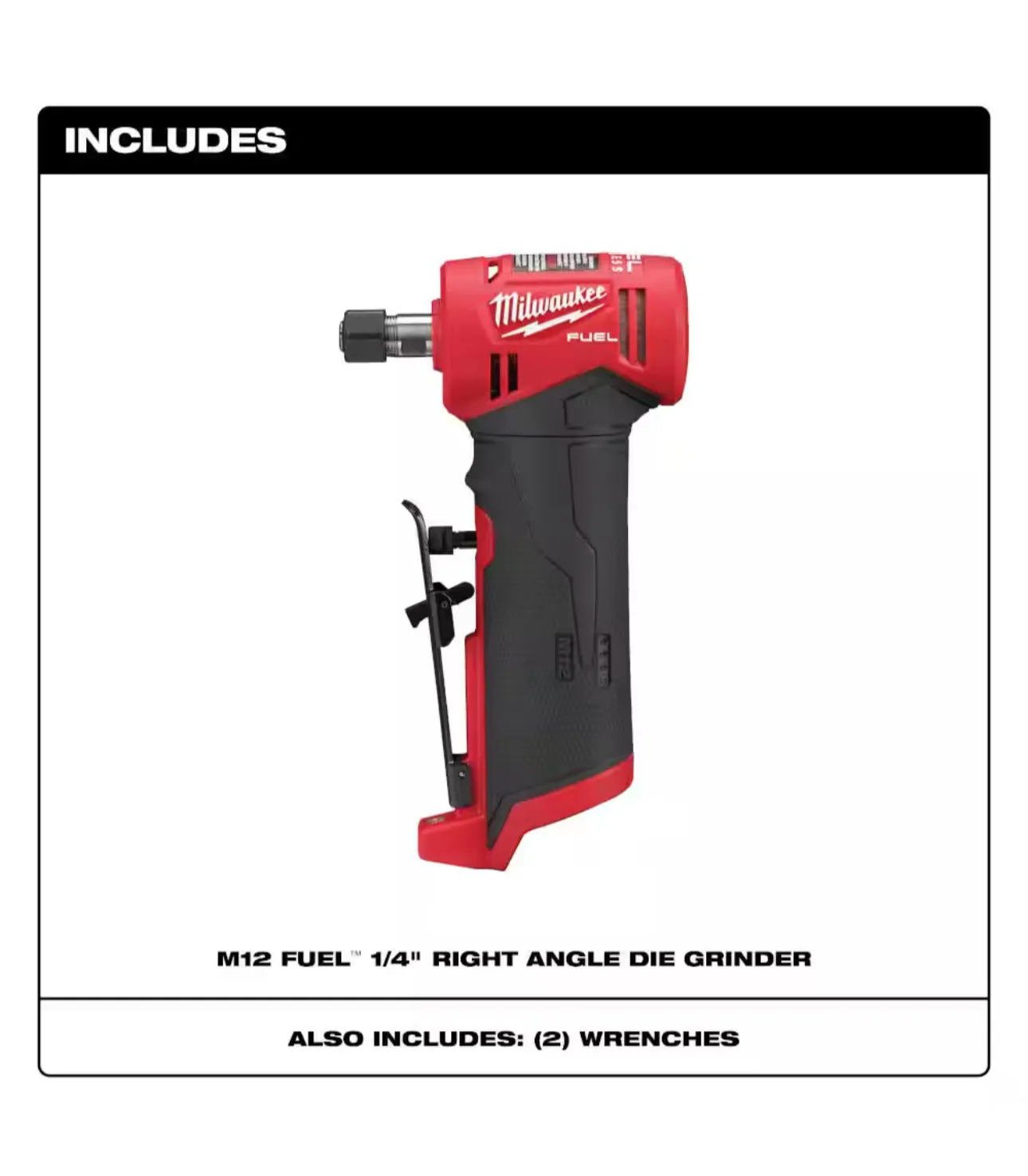 Milwaukee M12 Fuel Right Angle Die Grinder (2485-20)