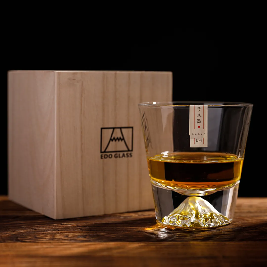 Mt. Fuji Rock Glass,a whiskey glass