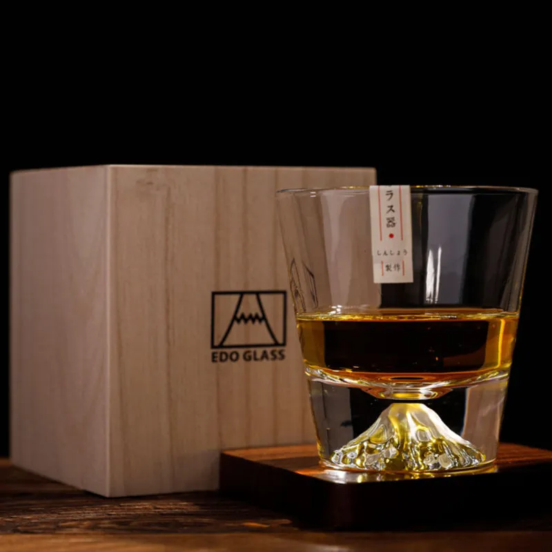 Mt. Fuji Rock Glass,a whiskey glass