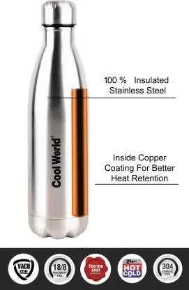 Nabhya Cool World Thermo Steel Hot and Cold Vacuum Flask Bottle (1500ml)