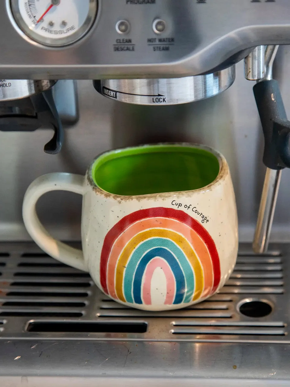 Natural Life Artisan Rainbow Coffee Mug - Cup of Courage