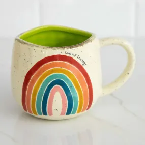 Natural Life Artisan Rainbow Coffee Mug - Cup of Courage