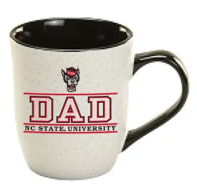 NC State Wolfpack 16oz Granite Speckled Wolfhead Dad Mug