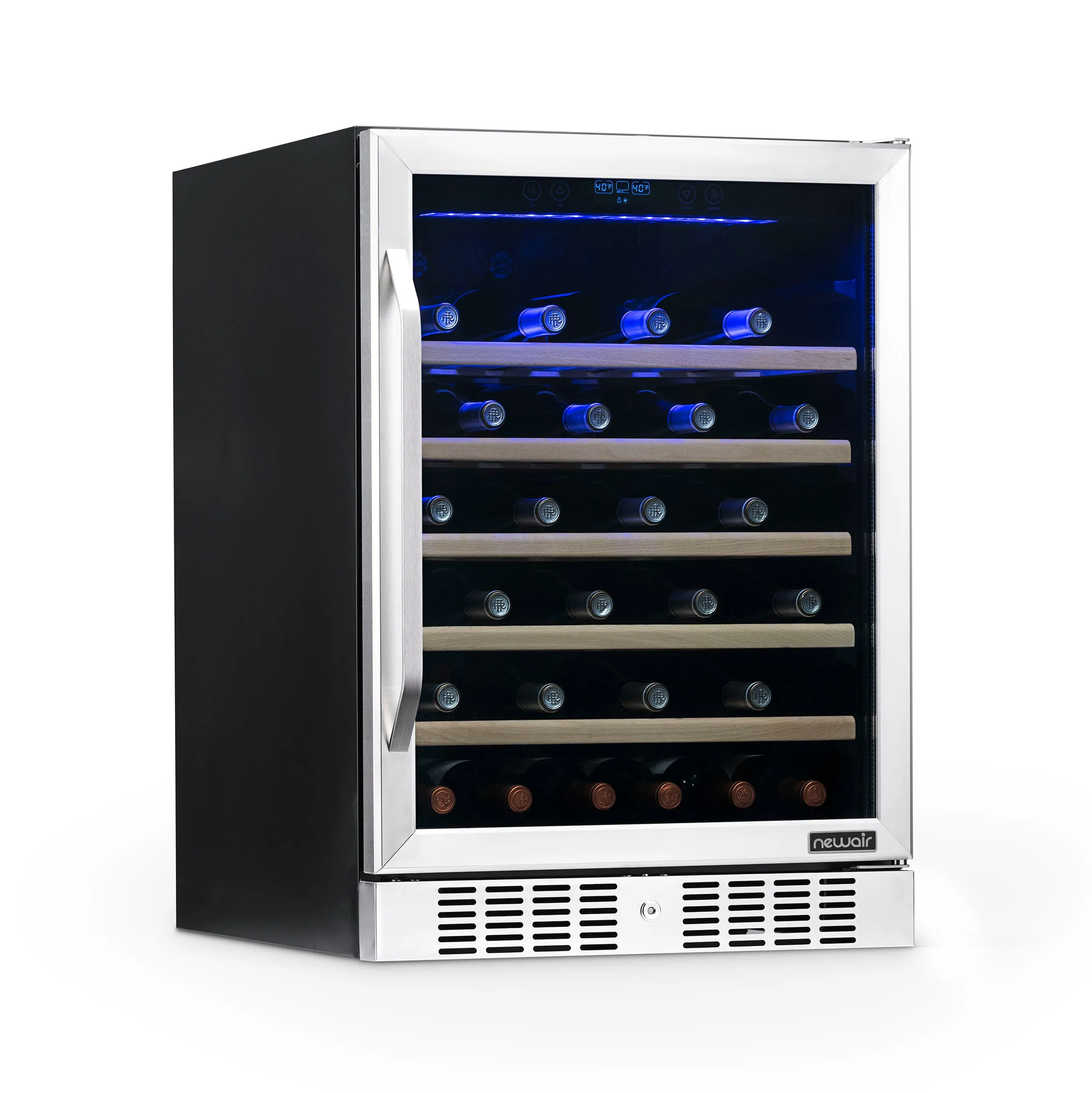 Newair® 52-Bottle 24" Stainless Steel Built-In Wine Fridge