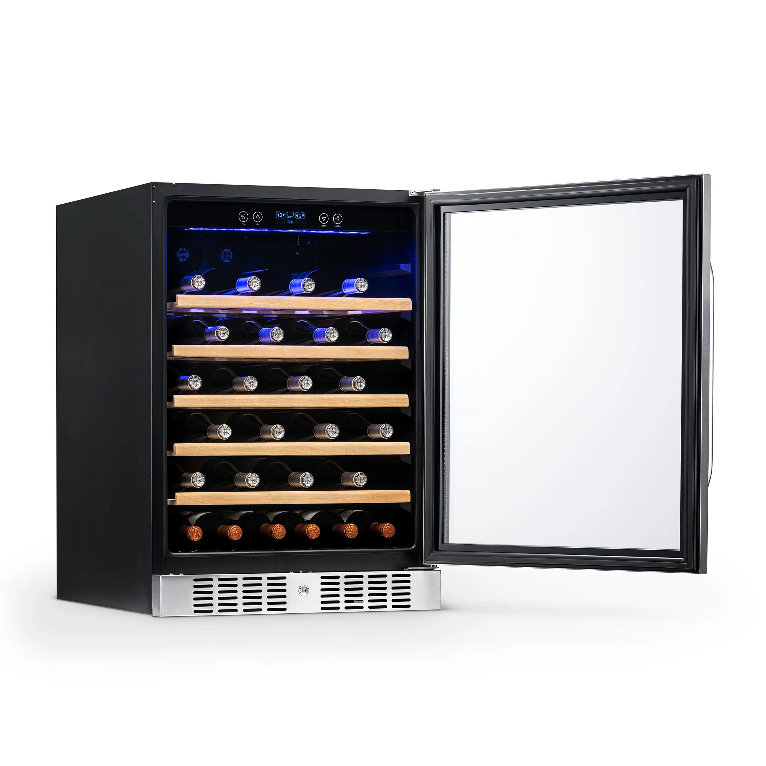 Newair® 52-Bottle 24" Stainless Steel Built-In Wine Fridge