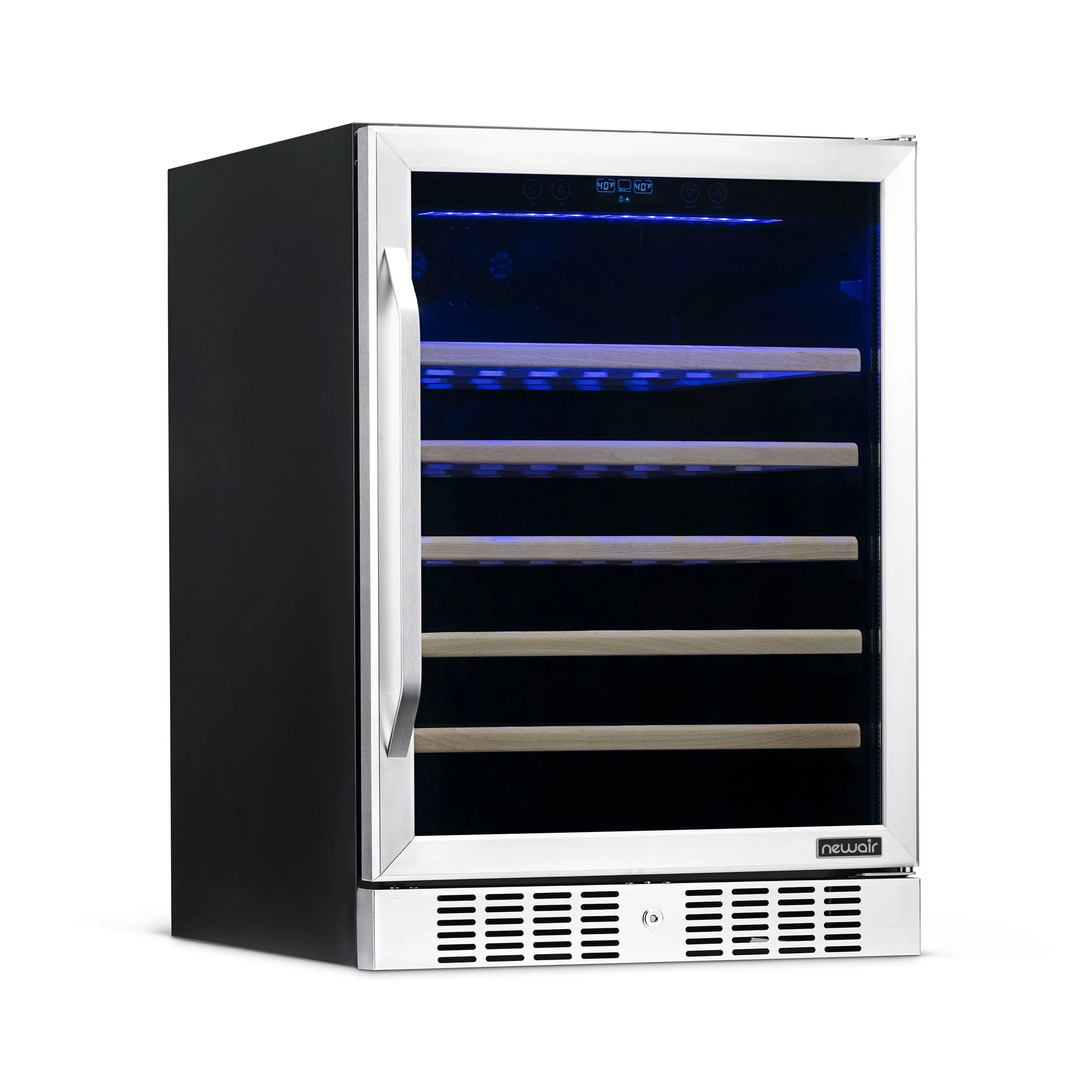 Newair® 52-Bottle 24" Stainless Steel Built-In Wine Fridge