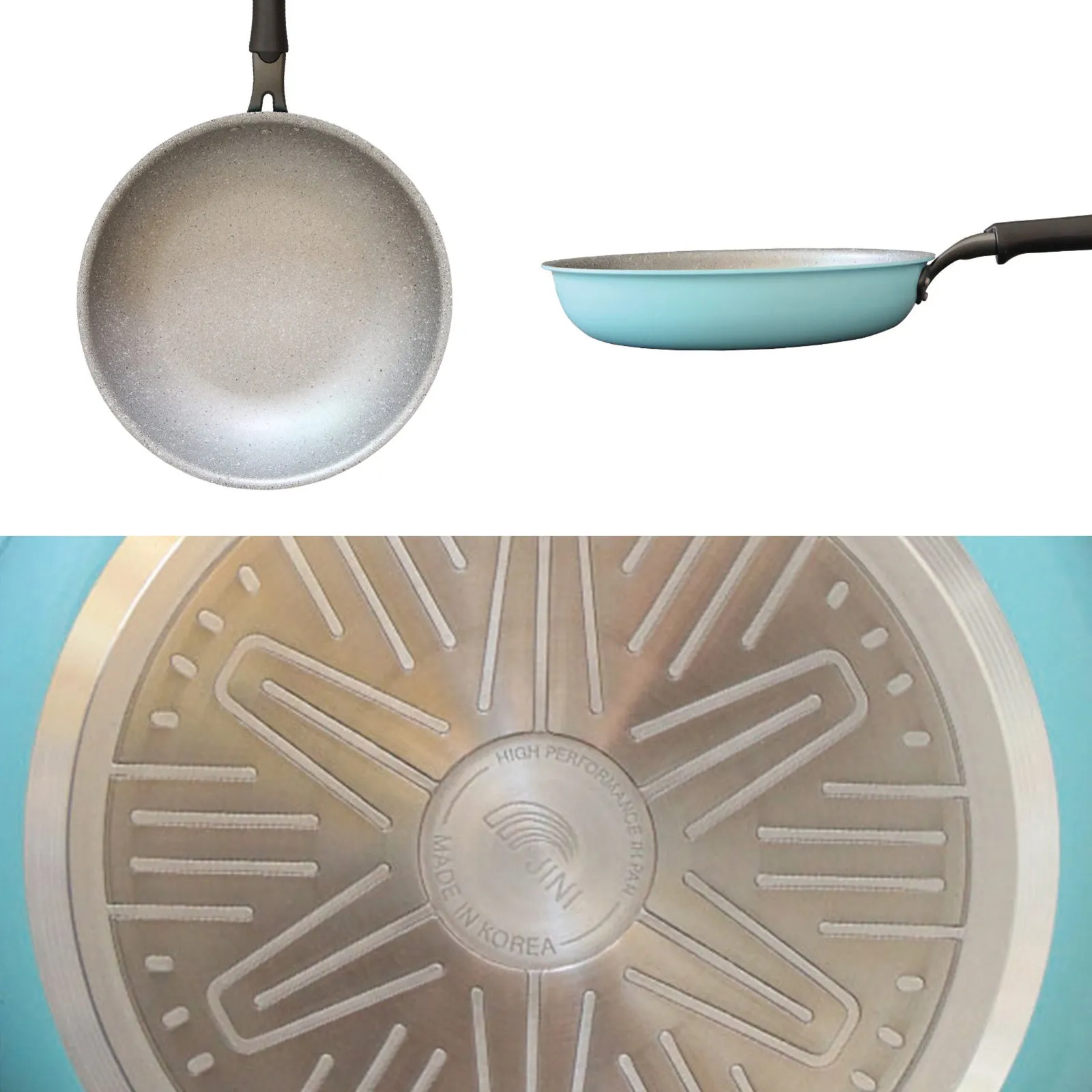 Non-Stick Ceramic Induction Stone Wok 28cm - Fanjini