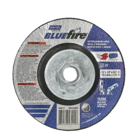 Norton 4-1/2 x 1/8 x 5/8 - 11 In. BlueFire Grinding and Cutting Whl 30 U T27 10 Count