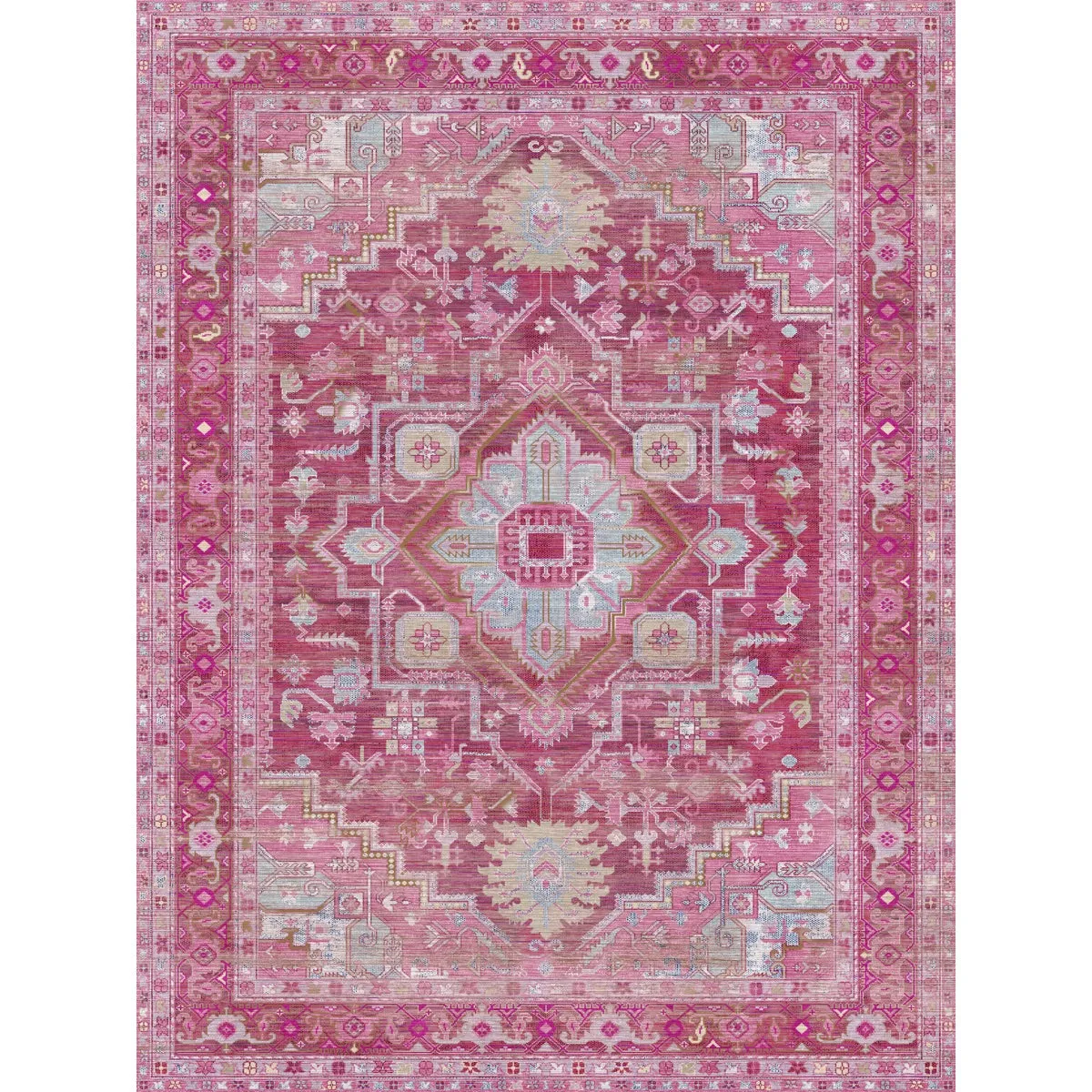 Ozana Pink Teal Rug