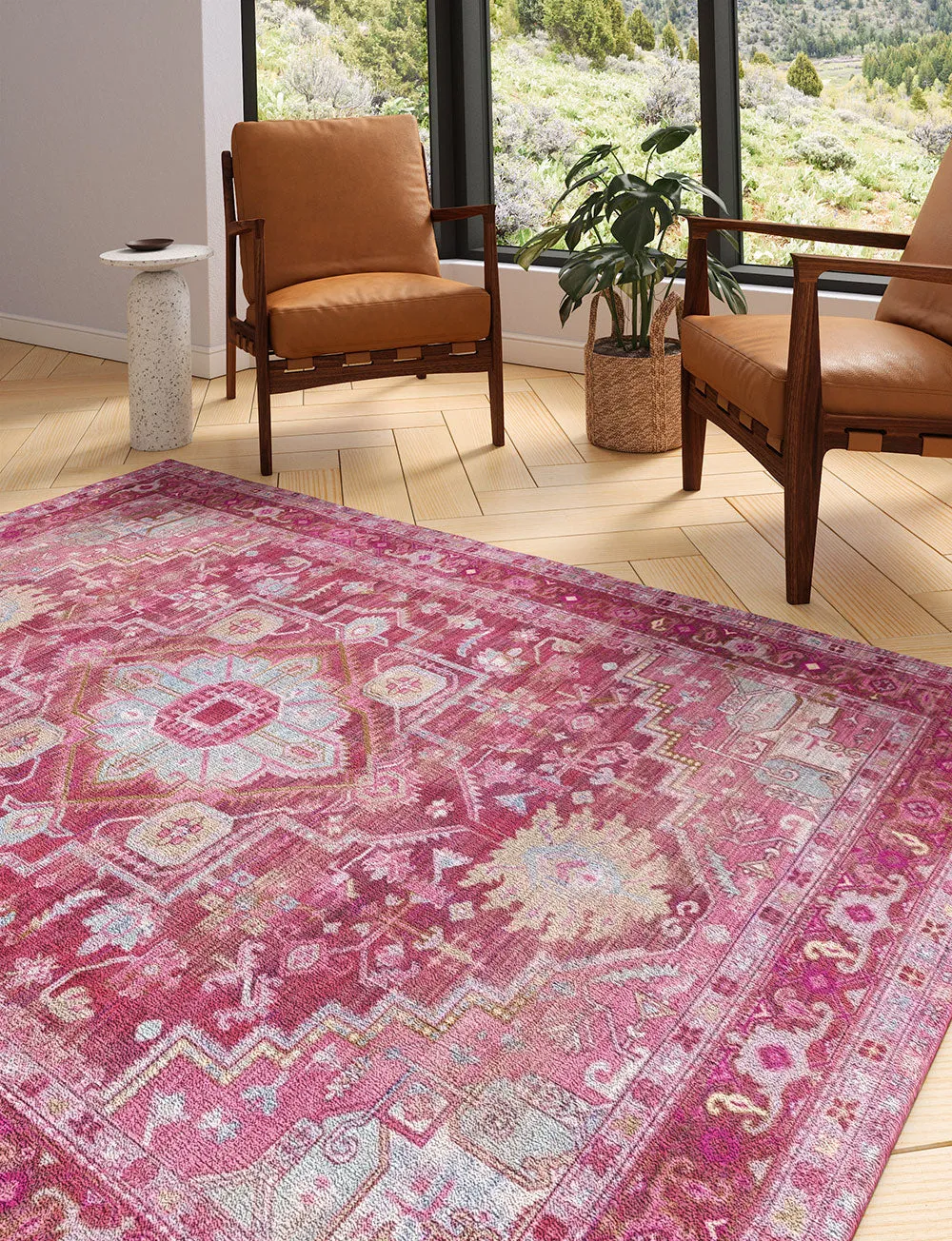 Ozana Pink Teal Rug