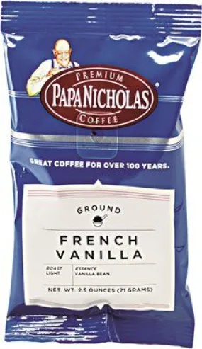 Papa Nicholas Premium Coffee French Vanilla 3.0 Lb. 18 Bags Per Case