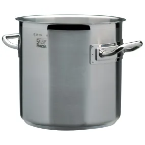 Piazza "5 Stars" Stainless Steel Stockpot, 27.2-Quart